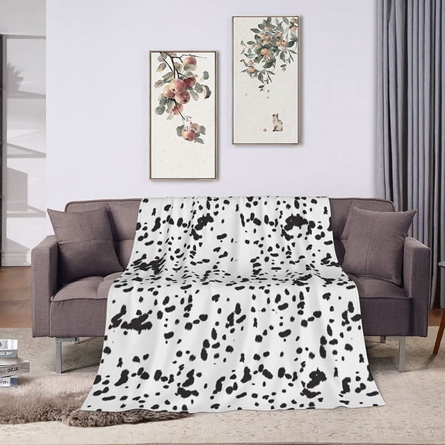 Dalmatian Blanket Comfort Warm Dalmatian Throw Blanket Soft Fleece Blankets Gifts for Girls Boys Women