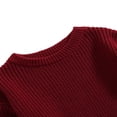 thumbnail image 4 of Toddler Baby Kid Girl Boy Sweaters Warm Long Sleeve Knitted Tops Pullover Candy Color Fall Spring Clothes, 4 of 7
