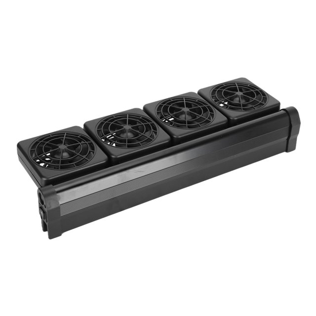 Tbest Aquarium Cooler, Fish Tank Cooling, Black Color For Aquarium Fish Pond Fish Tank Wind Speed
