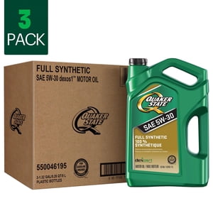Quaker State Full Synthetic 5W-30 Motor Oil, 5 Litre (3 pack)