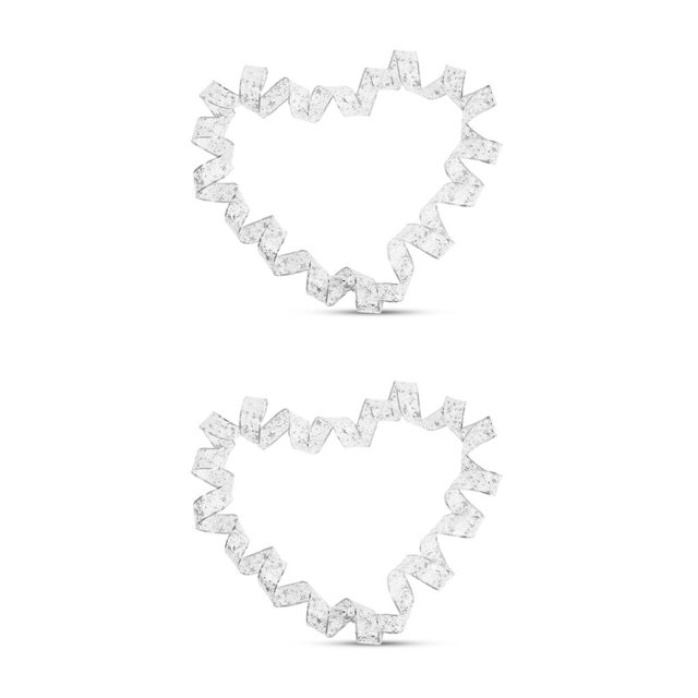 QualitChoice Xmas Double Layer Cloth Decorative Ribbon Lights Holiday Christmas Tree Room Bar Coffee Shop Ornaments Silver, Warm 2M 2Set