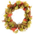 thumbnail image 2 of Northlight Berries and Pinecones Small Artificial Fall Harvest Twig Wreath - 18" - Unlit, 2 of 5
