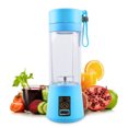 thumbnail image 1 of Portable Mini Blender,Smoothie Blender-Two Blades, Mini Travel Personal Blender with USB Rechargeable Batteries,Household Fruit Mixer,Detachable Cup,USB Juicer Cup(Blue), 1 of 7