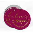 thumbnail image 2 of Inkdotpot Pack Of 100 Love Is Sweet Wedding Favor Paper Tags Craft Real Gold Foil Hang Tags, 2 of 6