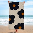 thumbnail image 1 of RKSTN Beach Towel Fashion Flower MicrofiberCloth Beach Towel Bath Towel Seaside Sitting Blanket Shawl Sweat Towel Absorbent Quick Dry Towel for Swimmers Pool Sand Proof Beach Towels, 1 of 3