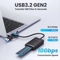 thumbnail image 5 of M.2 Mobile Hard Disk Easy Drive Line NVMe Protocol Computer Type-C3.2 External M2 Solid State Hard Disk Reading, 5 of 5