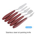 thumbnail image 1 of 5X Stainless Steel Palette Knife Scraper Spatula Pro Artist Oil Painting Acrylic, 1 of 11