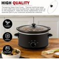 thumbnail image 4 of Bamboohart Oval Glass Lid 7 Quart Fits for Slow Cooker Lid Rival Crock Pot Slow Cooker SCV700SS  SCCPVP700 - S Replacement Oval 7 Quart Lids, 4 of 7