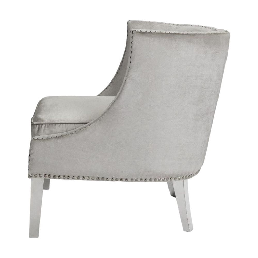 Home Gear Barrel Chair with Nailhead trim