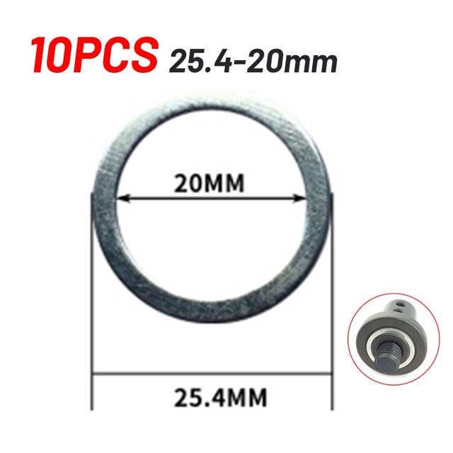 10pc Scie Rondelle de Coupe Bague Adaptateur Anneau Lame Ouverture Changer Rondelle