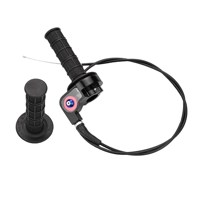 Twist Throttle Cable 22mm Handle Assembly Fit for 150cc-250cc Motocross ATV Black