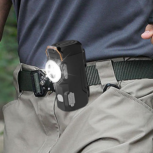 SuoKom Usb Lighter Outdoor Lighter with Flashlight Windproof Electric Lighter Recharge Gadgets