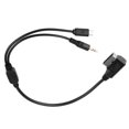 thumbnail image 2 of Loewten 3.5mm Connector Cable AUX Charging Cable 12cm/4.7in Fits For S SL CLS Class AMI MMI Interface,2 In 1 Charging Audio Cable,Media Cable, 2 of 8