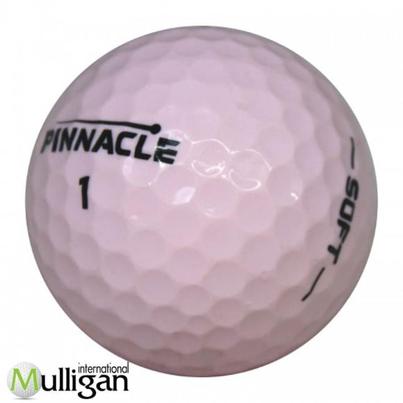 Mulligan - 48 Pinnacle Soft Lady 5A Recycled Used Golf Balls, Pink