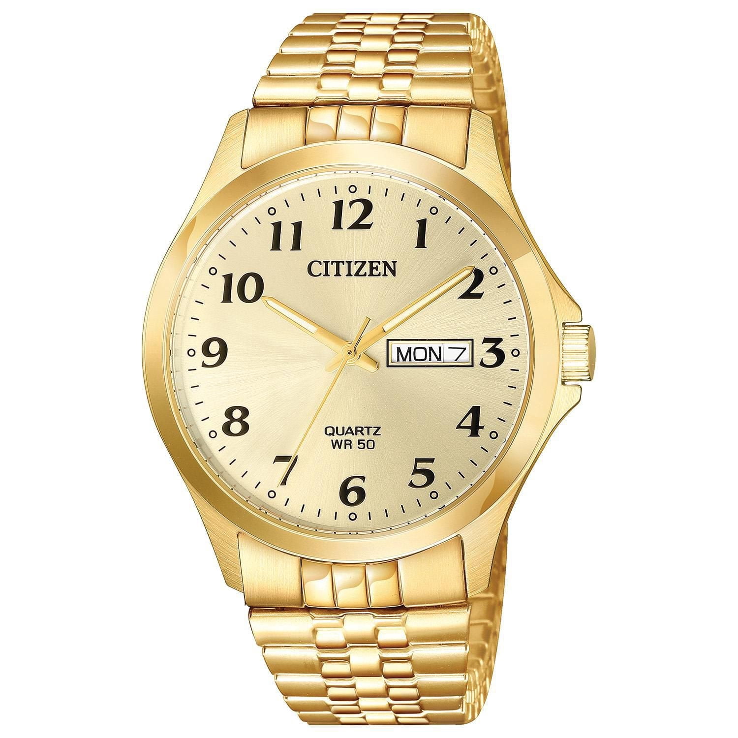 Montre Citizen quartz dorée pour hommes
