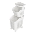 thumbnail image 3 of Double Layer Sturdy Laundry Basket for Apartment Laundry Room Living Room, 3 of 7