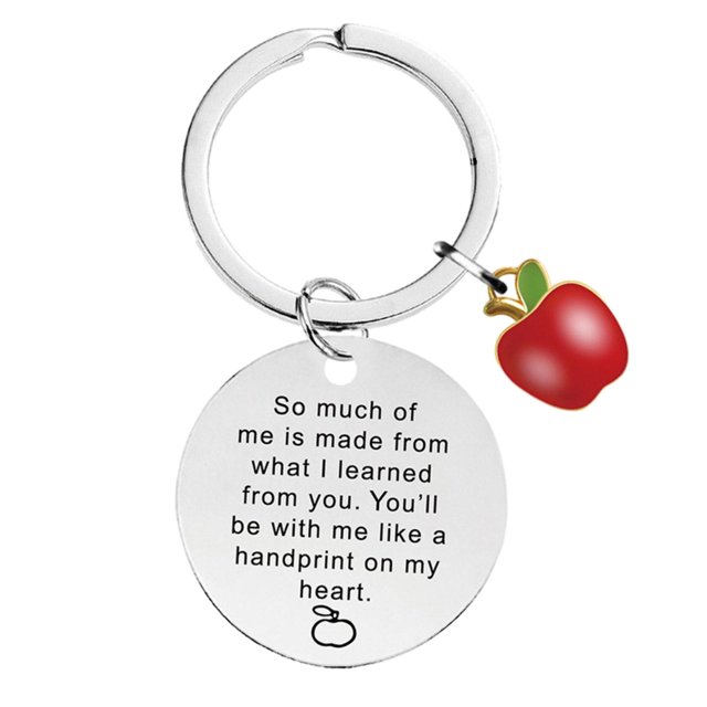 Christmas Gift Durable Women Men Ornament Teacher Appreciation Gift Keychain B