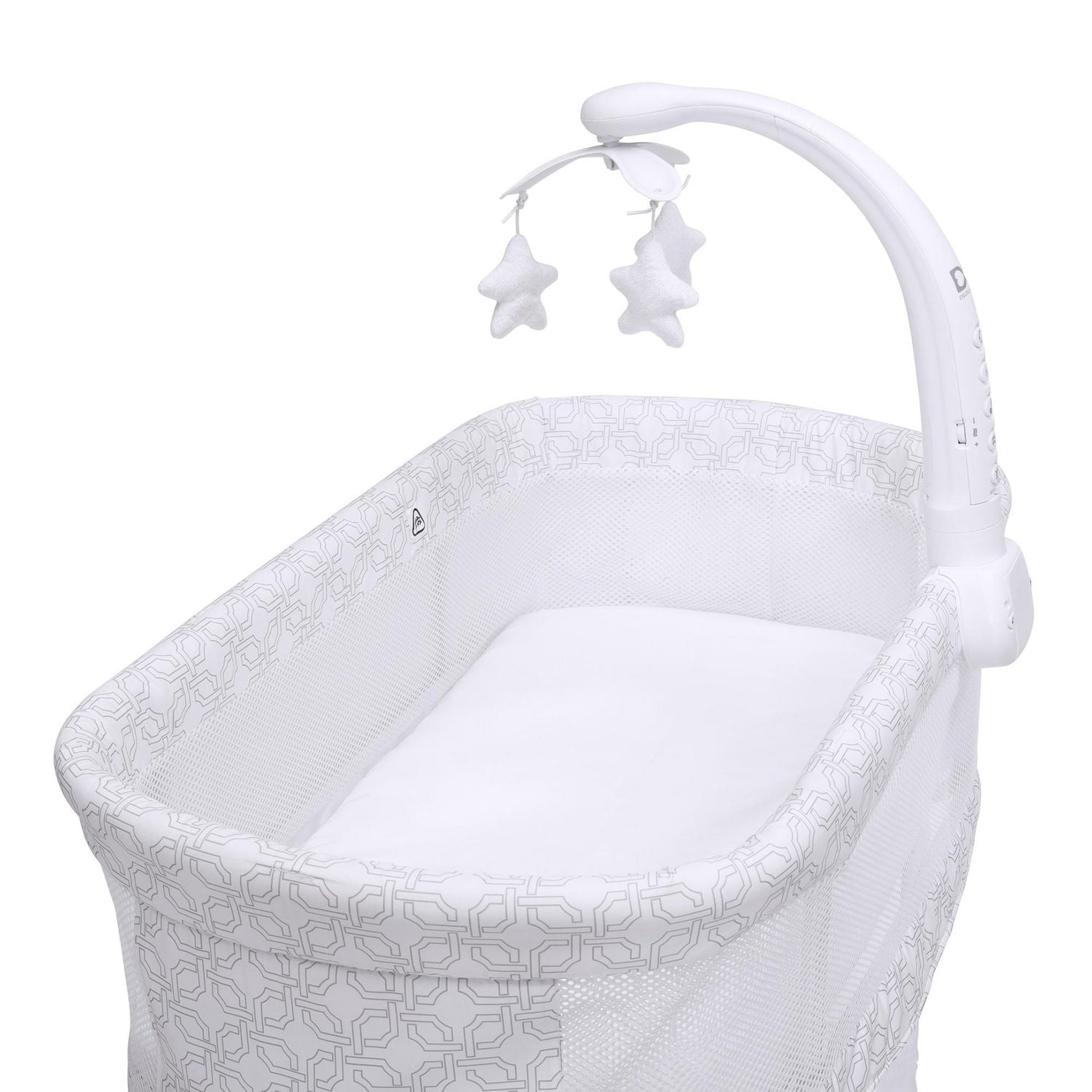 Delta Children Berceau à Bascule SleepCool  avec maille respirante, Fresco