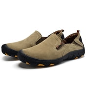 TIMIFIS Mens Slip On Walking Shoes Lightweight Breathable Non Slip Running Shoes Comfortable Fashion Sneakers for Men Merry Christmas