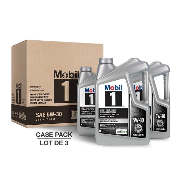 Huile moteur entièrement synthétique Mobil 1™ 5W-30,  Pack de trois 4,73 L