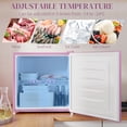 thumbnail image 4 of HOMCOM 1.1 Cubic Feet Compact Mini Freezer with Adjustable Temperature, 4 of 10