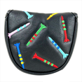 thumbnail image 1 of Magnetic Golf Putter Cover PU Mallet Putter Cover Magnetic Closure Golf Head Cover Portable Golf Putter Cover Black, 1 of 5