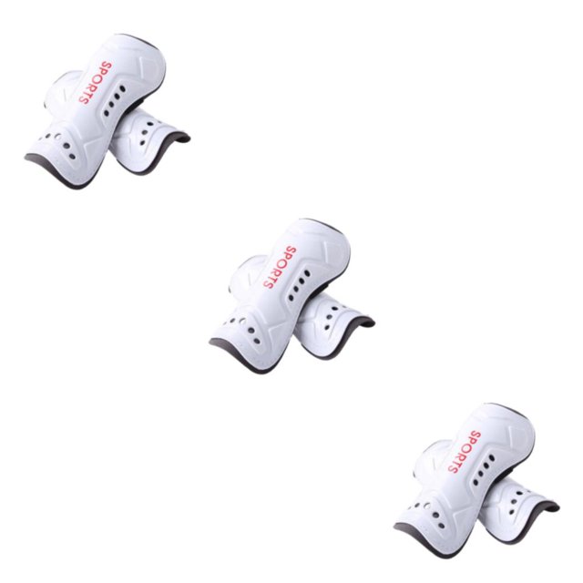 Baohd Durable Construction Mollet Protecteur pour Adulte Formation de Football Réglable Jambe de Protection Manches Enfant Blanc 3Set