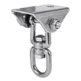 thumbnail image 4 of Graflsoa Stainless Steel Swing Hanger Set with 360° Rotation, Removable Safety Buckle, and Custom Washers for Aerial Yoga, Hammocks, and More (Includes 2 Hangers, 4 Expansion Bolts, 4 Screws), 4 of 6
