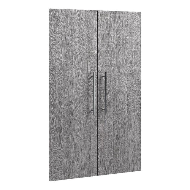 Bestar Canada Nebula Engineered Wood 2 Door Set for Closet Organizer in Gray