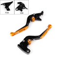 thumbnail image 1 of Adjustable Folding Extendable Brake Clutch Levers For Honda VFR CBR1100XX ST Gold, 1 of 2