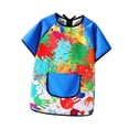 thumbnail image 4 of Lipstore Kids Art Smock Children Artist Painting Apron for Art Class Drawing Handwork Blue M, 4 of 8