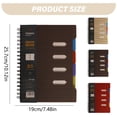 thumbnail image 3 of ​​Piwvid 5 Subject Notebook with Dividers Tabs, Large Multi Subject Organizer for Office Professional Note Taking and Business Meeting Documentation​​, 3 of 7