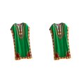 thumbnail image 2 of maskred Femmes de la Mode Plage Vacances Robe Boho Ethnique Élégante Robe en Vrac Vert 2Set, 2 of 6
