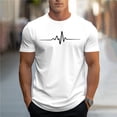 thumbnail image 2 of Plebaso T-shirt Graphique pour Hommes Été Manches Courtes T-Shirts Col Rond Chemises Décontractées Hauts de Plage Imprimés pour Hommes, 2 of 5