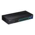 thumbnail image 2 of TRENDnet 10-Port Gigabit Web Smart PoE+ Switch, 8 X Gigabit PoE+ Ports, 2 X SFP Slots, Vlan, QoS, Lacp, and IPv6 Support, 75W PoE Power Budget, Lifetime Protection, TPE-082WS, 2 of 3