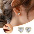 thumbnail image 1 of Jusqu'à 65% de Rabais Paire de Dames Amour Mode Diamant Perle Boucles d'Oreilles Collier Bagues Jewelry sur l'Autorisation, 1 of 4