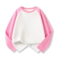 thumbnail image 2 of Chandails pour Filles Rose Chandail à Manches Longues T-Shirts à Col Rond pour Filles Hauts d'Automne T-Shirts Coton Décontracté Chandail pour Enfants Filles Taille 7-8 Ans Vêtements, 2 of 3