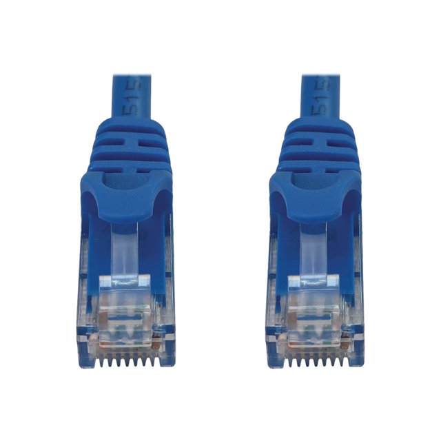 Eaton Tripp Lite Series Cat6a 10G Snagless Molded UTP Ethernet Cable (RJ45 M/M), PoE, Blue, 10 ft. (3.1 m) - Patch cable - RJ-45 (M) to RJ-45 (M) - 10 ft - UTP - CAT 6a - snagless, stranded - blue