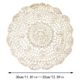 thumbnail image 3 of Binwennn Napperons Blancs Faits à la Main au Crochet Napperons de Table Napperons en Dentelle Napperon Rond Napperons en Dentelle Napperon au Crochet Napperons Jetables Napperons pour Salle à Manger Intérieure Napperons de Table pour Bébé Ensemble de Napperons Napperons de Noël, 3 of 8