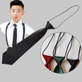 thumbnail image 4 of SharkTRUE Satin Elastic Neck Tie For Wedding Prom christening Kids Children Ties Lot, 4 of 8