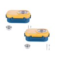 thumbnail image 1 of Oleegame 2 Pcs Rangement de Produits École Enfants Boîte à Lunch en Acier Inoxydable de Contenants Alimentaires Rangement pour Enfants Sac à Lunch Isolé Boîte à Lunch Réutilisable pour Travail École Pique-Nique Plage, 1 of 9