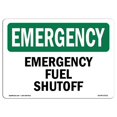 thumbnail image 1 of SignMission OS-EM-A-710-L-10331 Panneau de Secours OSHA 7 x 10 Po - Arrêt du Carburant, 1 of 1