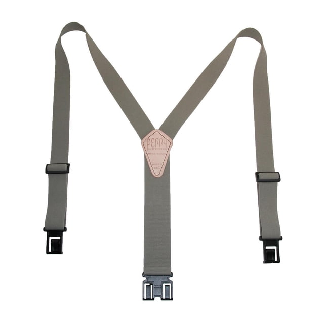 Perry Suspenders Mens Elastic Hook End 1 1/2 Inch Suspenders - Tan, Tall