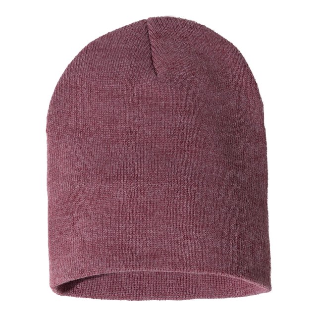 Sportsman 8 Knit Beanie, One Size, Heather Cardinal