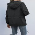 thumbnail image 3 of Alsol Imperméables pour Femmes Vestes Légères Coupe-Vent Pliables pour Randonnée en Plein Air avec Capuche, 3 of 6