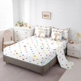 thumbnail image 3 of YST Cute Giraffe 7-Piece Comforter Set, Pink Rose Floral Bedding for Girls, Queen, 3 of 4