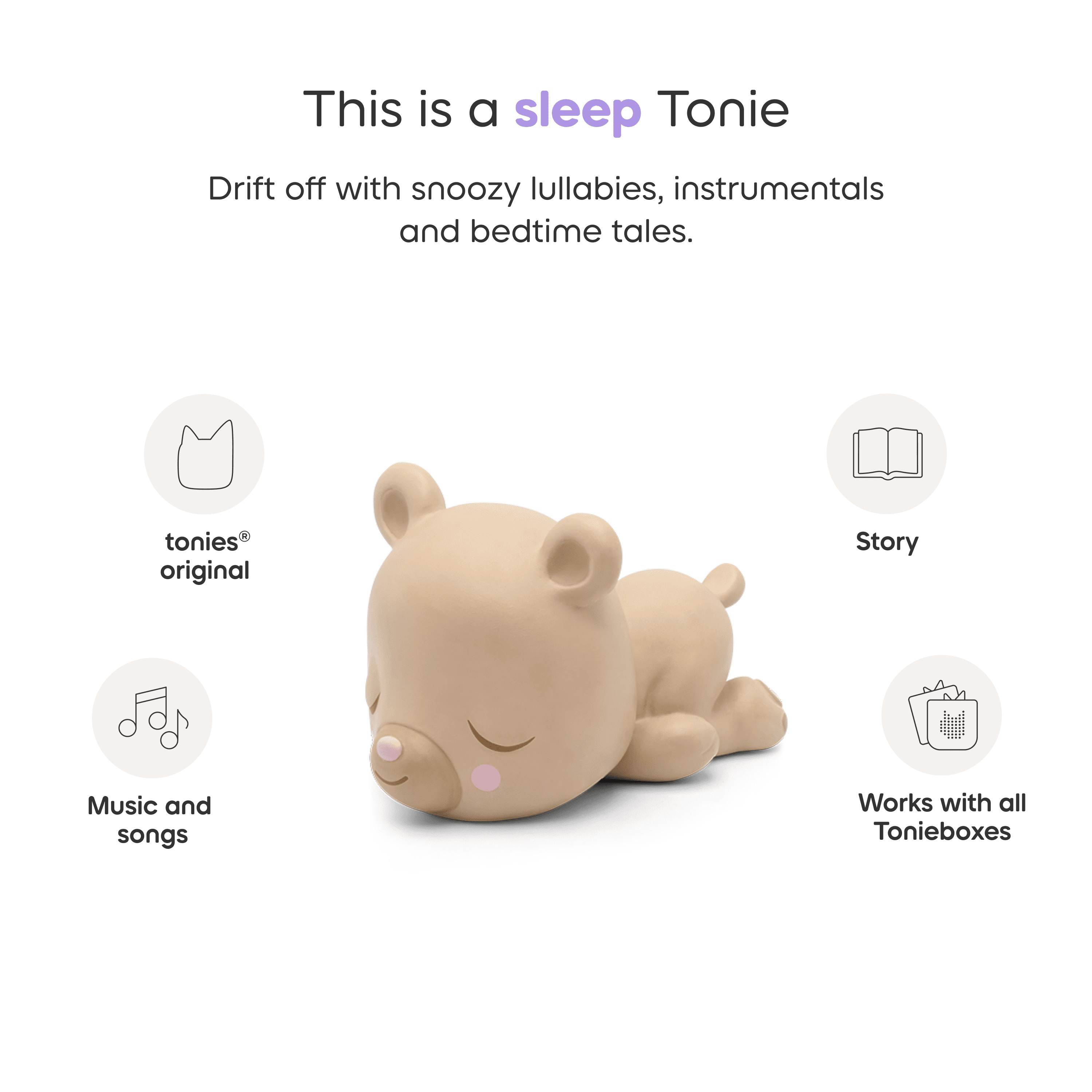 Tonies Figurine Audio - Sleepy Friends: Bedtime Stories with Sleepy Bear (Anglais)