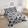 thumbnail image 3 of Erosebridal Cartoon Bat Comforter Sets Queen Size, Halloween Comforters & Duvets, Boho Botanical Decor, Reversible 3pcs, 3 of 8