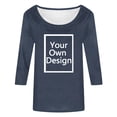 thumbnail image 4 of 2025 Chemise Décontractée Unie à Manches Longues pour Femmes pour Superposition Couleur Imprimé Col Bas Col Montant pour Femmes à Manches Longues Chandails Thermiques Coupe Manches 3/4 T T-Shirts de Course pour Femmes Haut de Chemise, 4 of 7