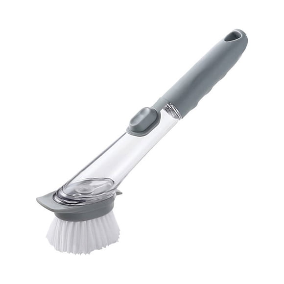 TopLLC Dish Brush Automatic Add Detergent Cleaning Brush,Sink Brush for Dish Kitchen Dish Brush Automatically Liquid Adding